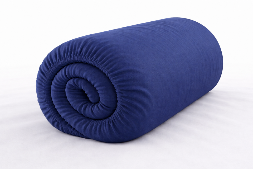 %100 PAMUK AKFİL KUMAŞ LACİVERT LASTİKLİ ÇARŞAF