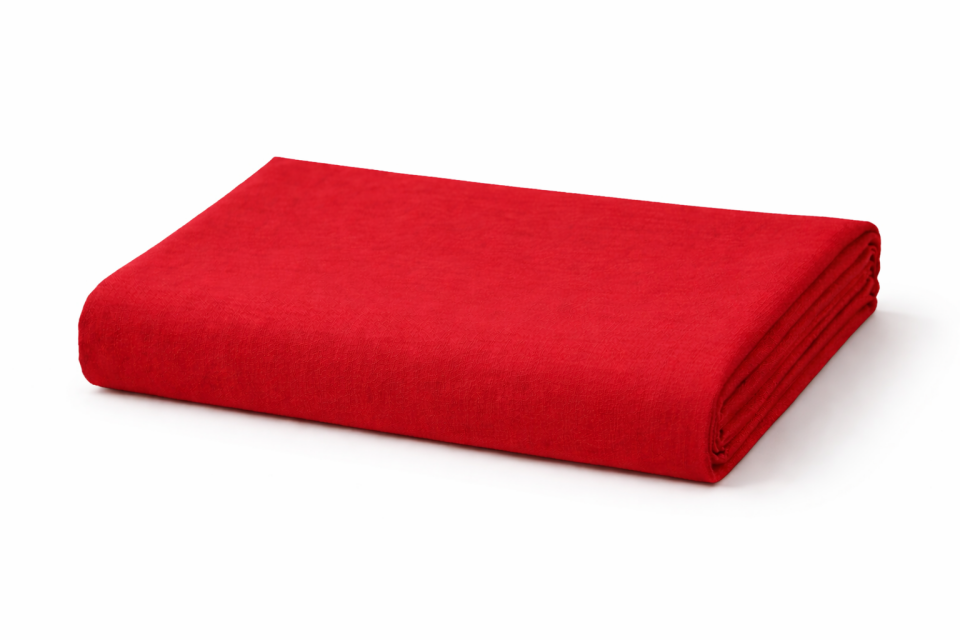 %100 PAMUK AKFİL NEVRESİMLİK KUMAŞ KIRMIZI (EN 240 CM)