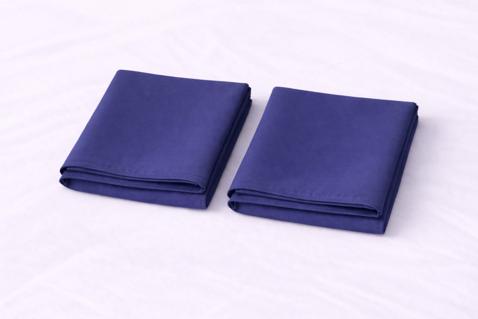 %100 PAMUK YASTIK KILIFI İNDİGO