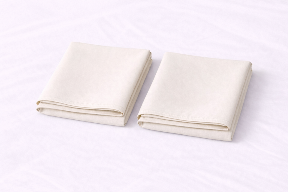 %100 PAMUK YASTIK KILIFI EKRU