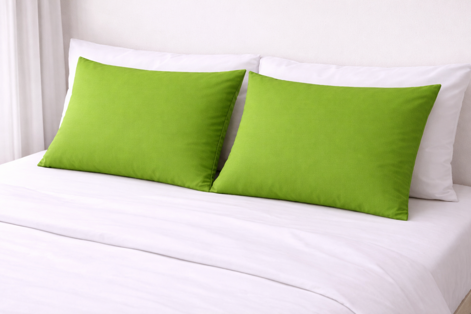 %100 PAMUK YASTIK KILIFI YEŞİL