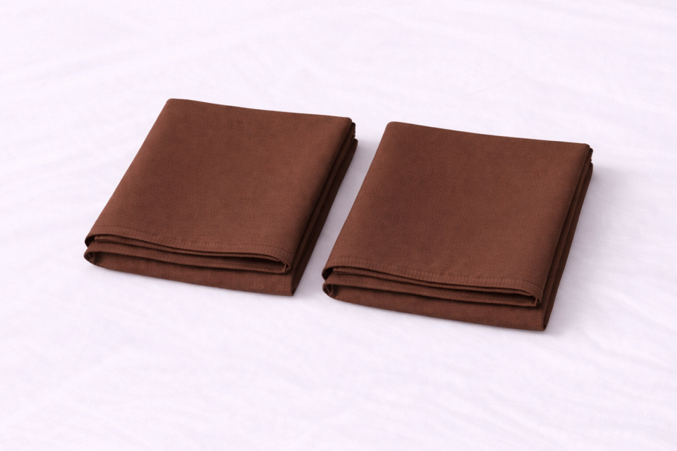 %100 PAMUK YASTIK KILIFI KAHVERENGİ