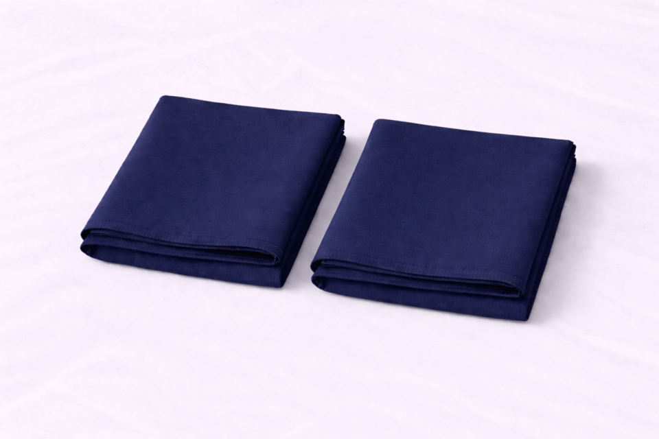 %100 PAMUK YASTIK KILIFI LACİVERT