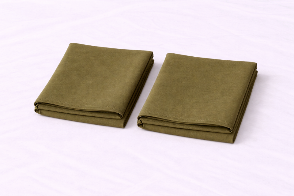 %100 PAMUK YASTIK KILIFI HAKİ