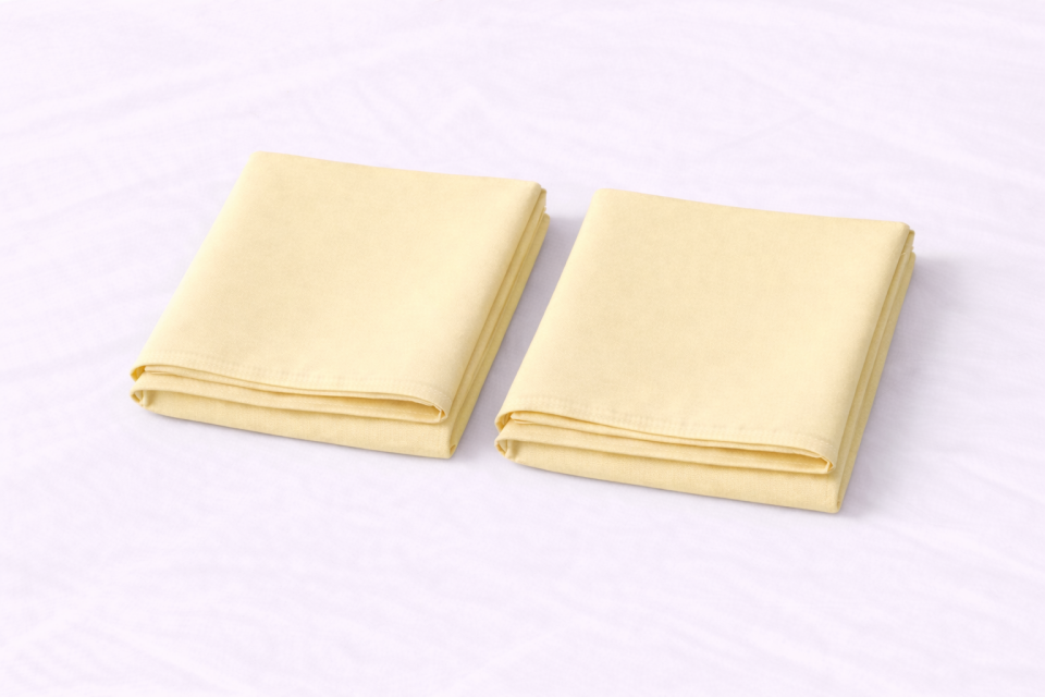 %100 PAMUK YASTIK KILIFI SARI