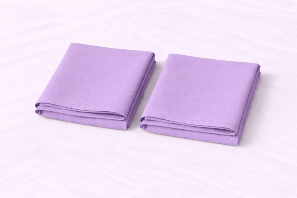 %100 PAMUK YASTIK KILIFI LİLA