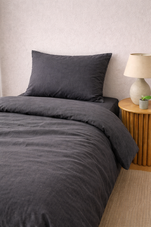 %100 PAMUK AKFİL TEK KİŞİLİK NEVRESİM TAKIMI