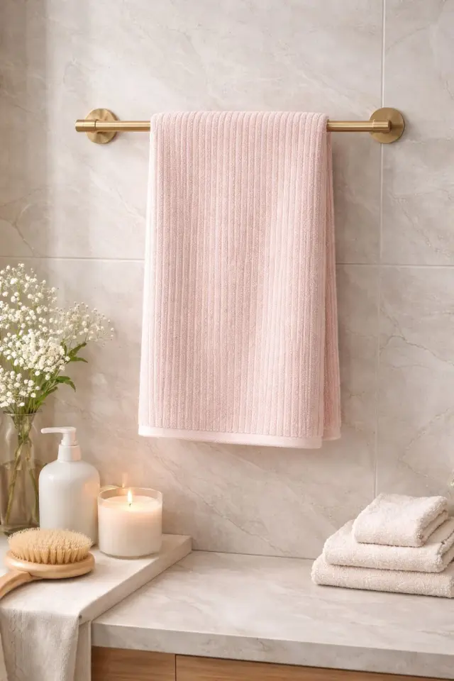 BASARHOME %100 PAMUK 90X150 CM BANYO HAVLUSU PUDRA