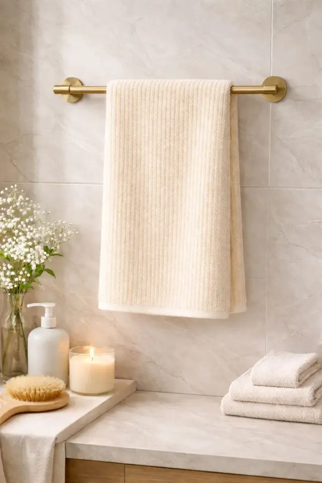 BASARHOME %100 PAMUK 90X150 CM BANYO HAVLUSU BEJ