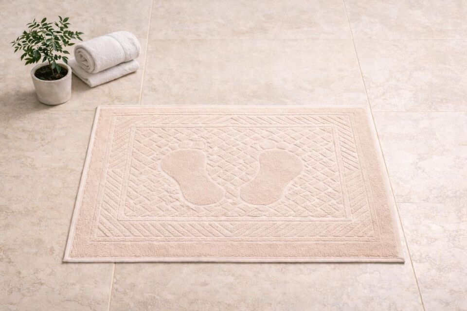 BASARHOME %100 PAMUK AYAK HAVLUSU BEJ