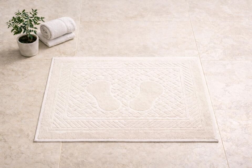 BASARHOME %100 PAMUK AYAK HAVLUSU EKRU