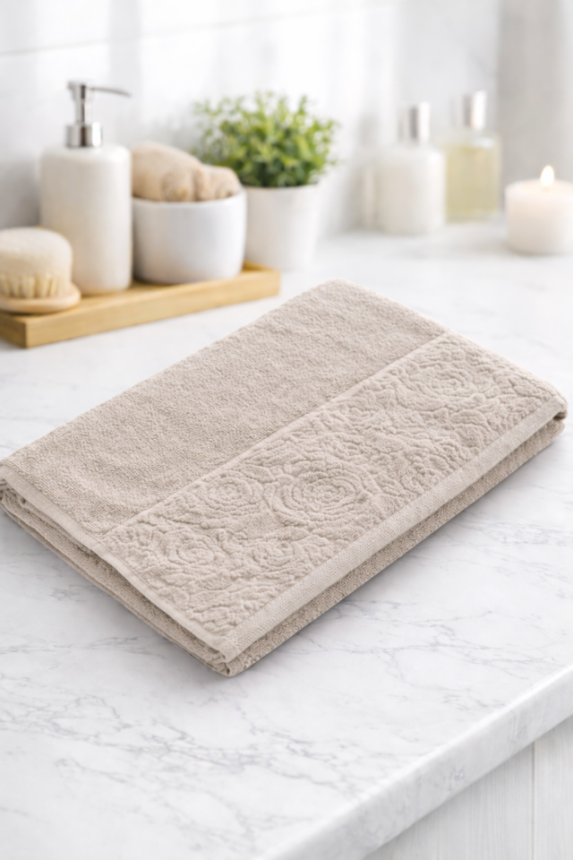 %100 PAMUK 50X90 CM YÜZ HAVLUSU TAŞ